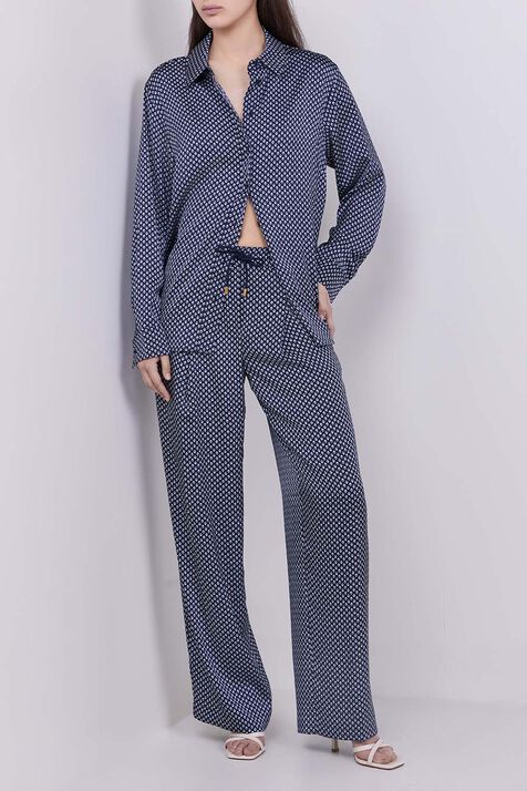 חולצת כפתורים סאטן